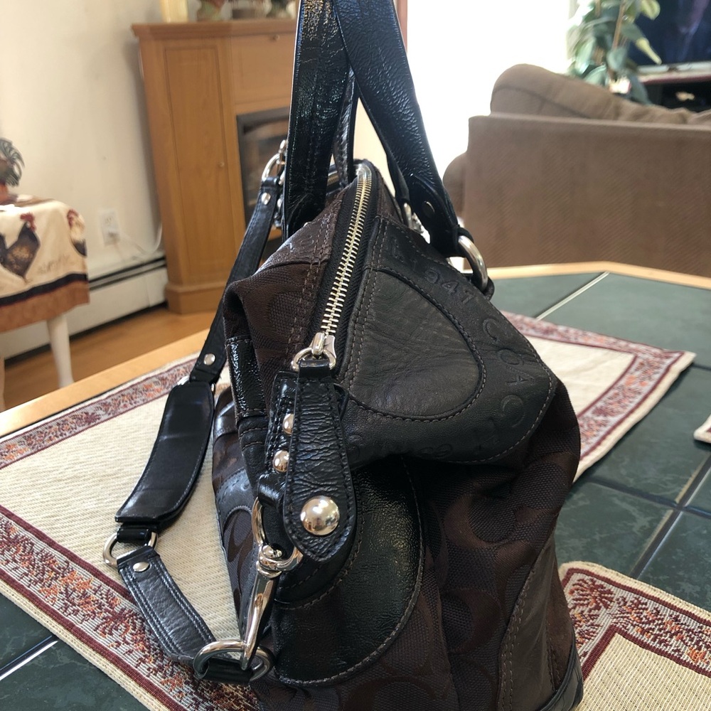 Coach Patchwork Ashley Leather Satchel Shoulder Bag - Picture 7 of 16